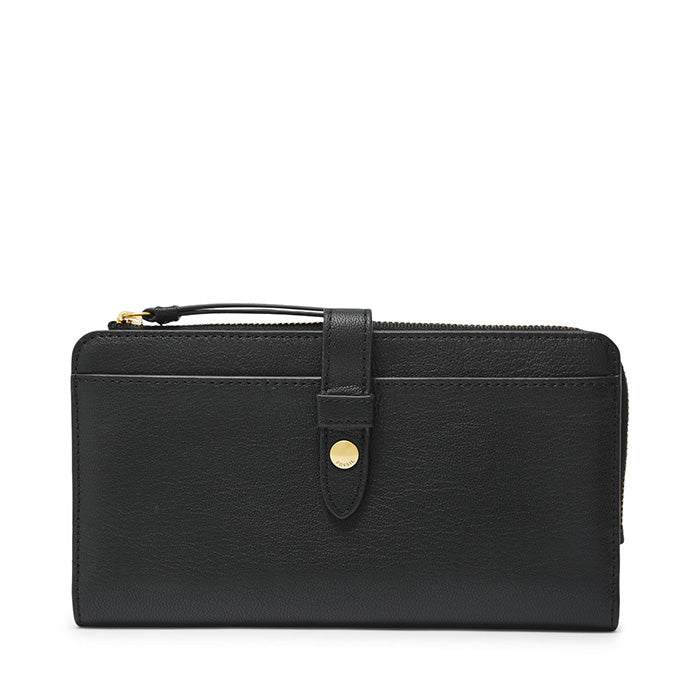 Fossil Women Wallet Fiona Tab Clutch |SL7704001| Black